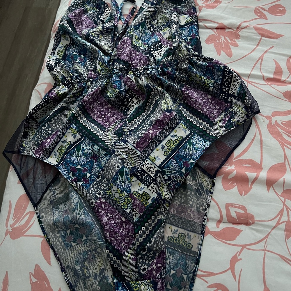 Victoria's Secret Multicolor Patchwork Baby Doll lingerie